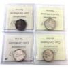 Image 2 : 25-cent 1941, 1942, 1943 Cameo & 1944 ICCS MS63. 4pcs. 