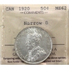 Image 1 : 50-cent 1920 Narrow 0 ICCS MS62