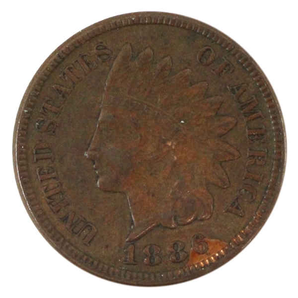 USA 1886 1-cent Variety 2 EF