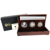 Image 1 :  2012 RCM/Royal Mint/Royal Australian Mint - Queen's Diamond Jubilee 3-Piece Royal Silver Set