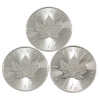 Image 1 : 3x 1oz 2020, 2021 & 2022 $5 SML .9999 Fine Silver. 3pcs (Tax Exempt)