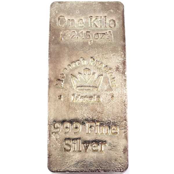 1 Kilo MPM .999 Fine Silver Bar (Tax Exempt)