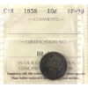 Image 1 : 10-cent 1858 ICCS VF30