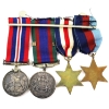 Image 2 : 4x WWII Medals - 1939-1945 Star, France and Germany Star, Voluntary Service & 1939-1945 Medal