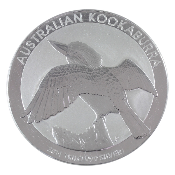 1 Kilo Australia 2011 $30 Kookaburra .999 Fine Silver Round (Tax Exempt)