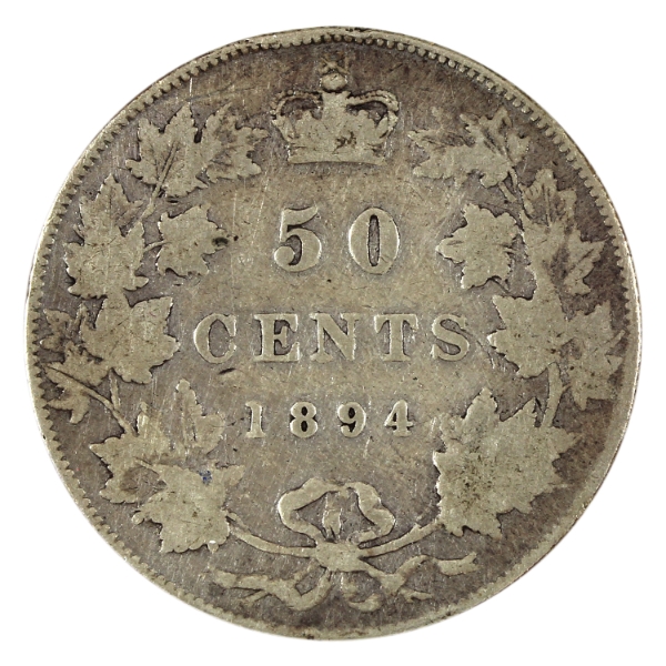 50-cent 1894 G-VG (Scratched)
