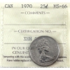 Image 1 : 25-cent 1970 ICCS MS66