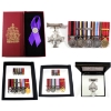 Image 1 : Canada Medal Groupings/Minis, Memorial Ribbon/Cross, & Duplicates ; ISSUED TO: MWO LMS Frederiksen