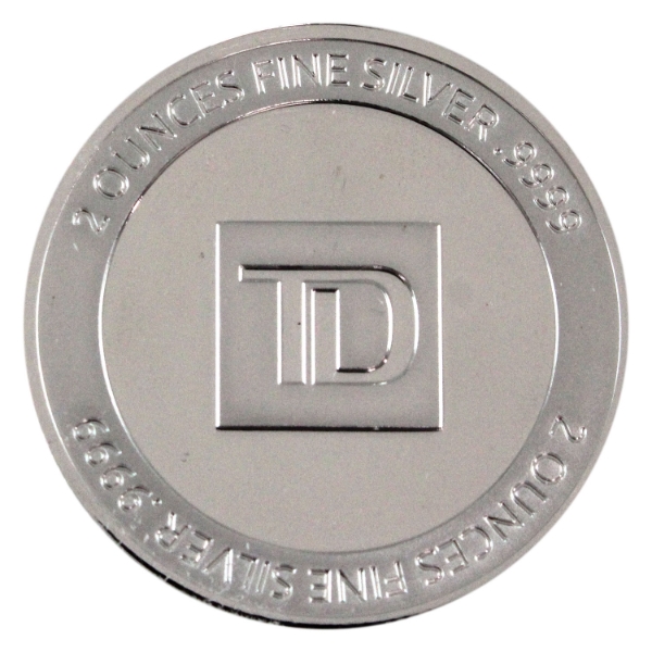 2oz TD .9999 Fine Silver Round (Tax Exempt)