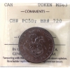 Image 1 : Breton 720, CH-PC-5D 1857 Canada Token ICCS MS63
