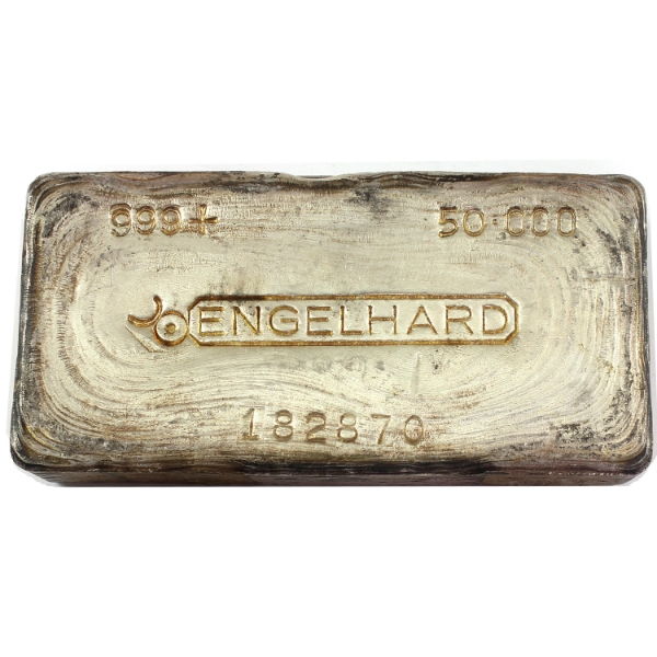 50oz Engelhard Canada 3rd Series .999+ Silver Bar, SN: 182870. Mintage of <1000 (Tax Exempt)