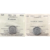 Image 1 : 10-cent 2021 Double Date & Bluenose ICCS MS66. 2pcs