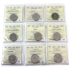 25-cent 2012 & 2013 ICCS MS65. Many Commemoratives. 9pcs. 