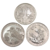 Image 1 : 3x 1oz Somali Republic , Austria Republic & Australia Fine Silver Rounds. 3pcs. (Tax Exempt)