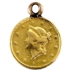 Image 2 : USA Gold 1850 Gold Dollar VF (mounted)