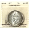 Image 1 : 50-cent 1937 ICCS MS63