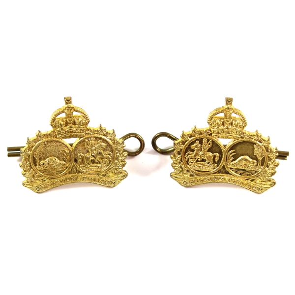 Elgin Regiment of Canada Collar Badges. 2pcs