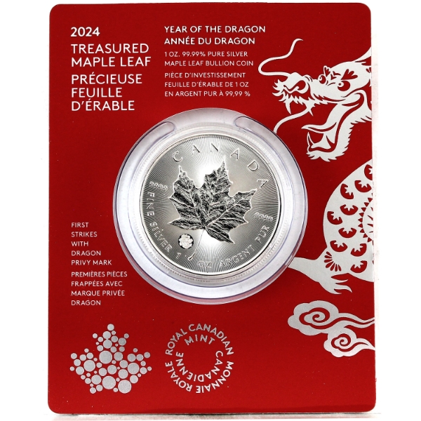 2024 $5 Year of the Dragon Privy Treasured SML First Strikes (Tax Exempt)