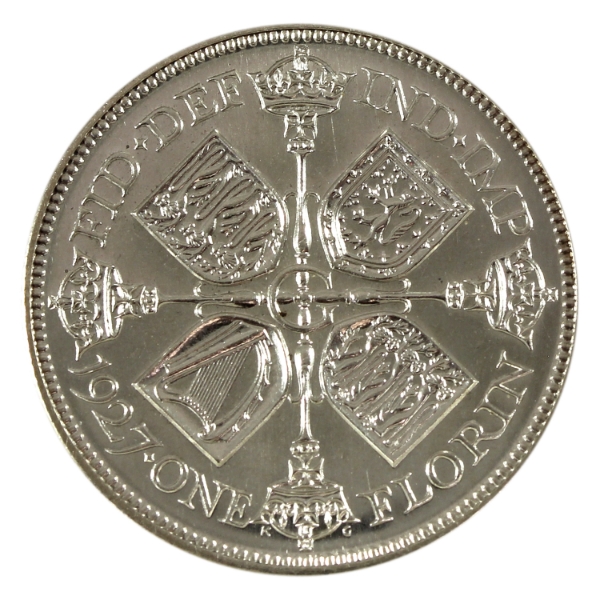 Great Britain Silver 1927 Florin PR