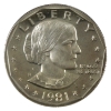 Image 1 : USA 1981s Susan B. Anthony Dollar Type 2 