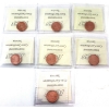 Image 2 : 1-cent 2004-2006 ICCS MS66 Red. 7pcs. 