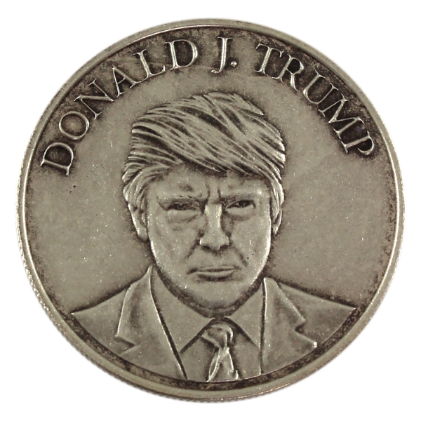 1oz 2017 Donald Trump Presidential Medallion .999 Fine Silver Antiqued Round (Tax Exempt)