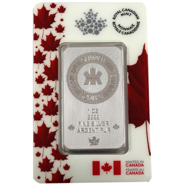 1oz 2025 Premium Bullion .9999 Pure Silver Bar in Proudly Canadian Packaging (Tax Exempt)