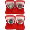 Image 1 : 2002 $5 Privately Issued Colourized Privy Mark Silver Maple Leaves. 4pcs.