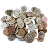 Image 1 : Estate Lot of 85x Assorted Wooden Tokens. 85pcs
