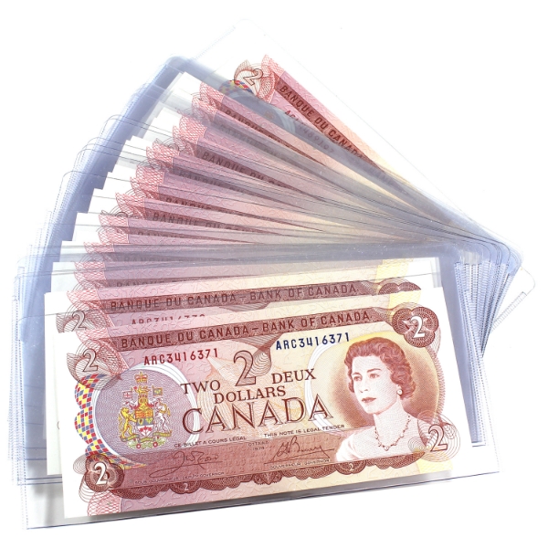 BC-47b 1974 $2 *Consecutive Groups* UNC or Better Crow-Bouey. 27pcs.