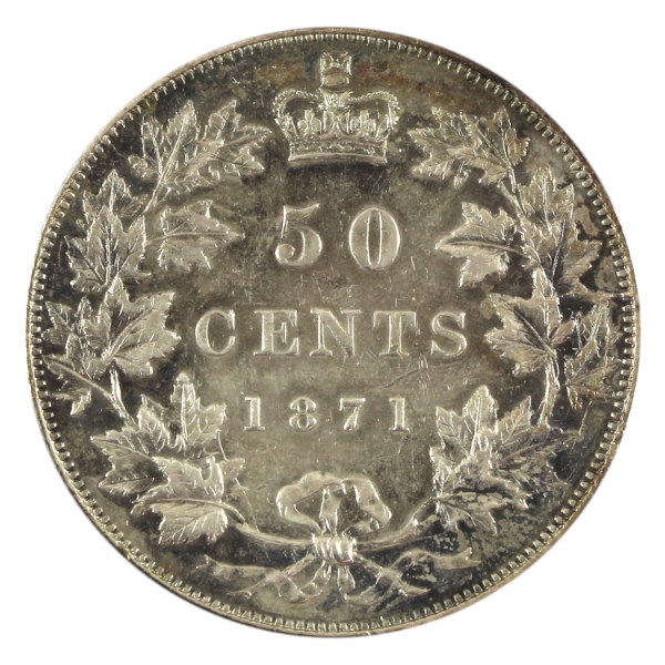 50-cent 1871 EF-AU