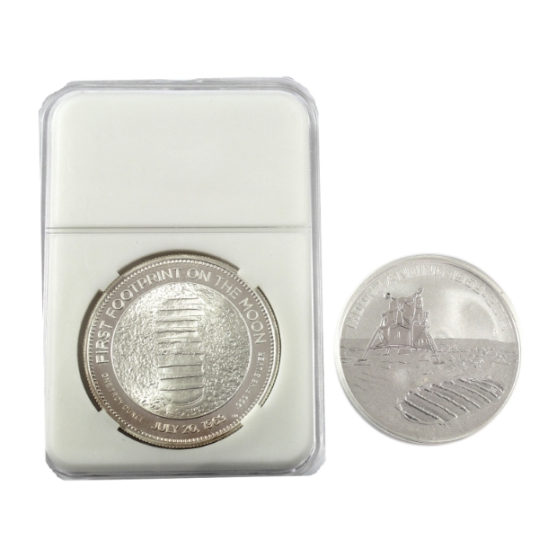 2x 1oz Moon Landing .999 Fine Silver Round. 2pcs (Tax Exempt)