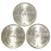 Image 1 : 3x 1oz Mexico 1985 .999 Fine Silver Libertad. 3pcs (Tax Exempt)