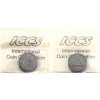Image 2 : 5-cent 1957 & 1958 ICCS MS65. 2pcs. 