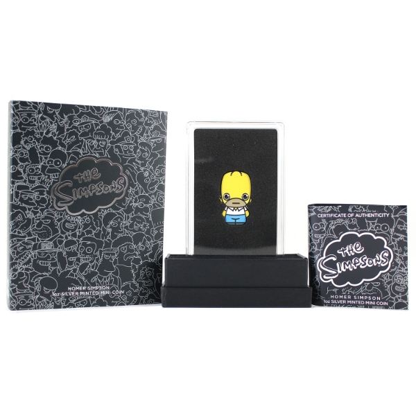 Tuvalu Silver 2022 The Simpsons-Homer Minted Mini Coin (Tax Exempt)