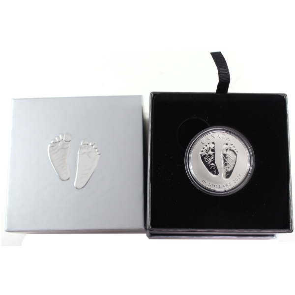 2024 $10 Welcome to the World Baby Feet Fine Silver Coin (Tax Exempt)