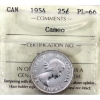 Image 1 : 25-cent 1954 ICCS PL66 Cameo