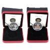 Image 1 : 2004 $20 Natural Wonders- Hopewell Rocks & NWT Diamonds 1oz .9999 Fine Silver Coins. 2pcs