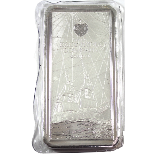 250g The East India Trading Company London 2021 £10 .999 Fine Silver Bar (Tax Exempt)