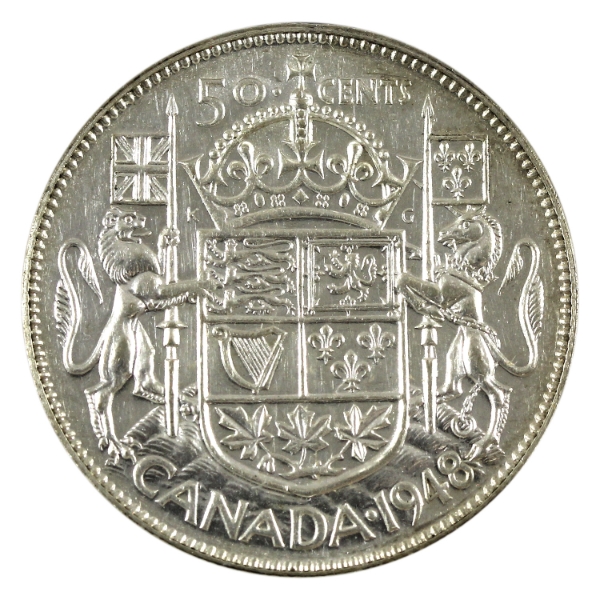 50-cent 1948 VF-EF (scratched)