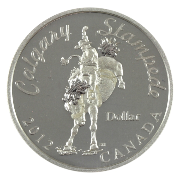 2012 $1 Calgary Stampede Centennial S.E. Proof Silver Dollar ICCS PF67 (Tax Exempt)