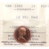 Image 2 : 1-cent 1965 LB B5 Type 3 ICCS PL66 Red