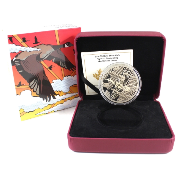 2016 $30 Pop Art: Celebrating the Canada Goose Fine Silver Coin (Tax Exempt)