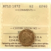 Image 1 : Newfoundland Gold $2 1872 ICCS EF40