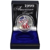 1oz USA 1999 American Eagle Coloured Walking Liberty .999 Fine Silver w/ COA (Tax Exempt)