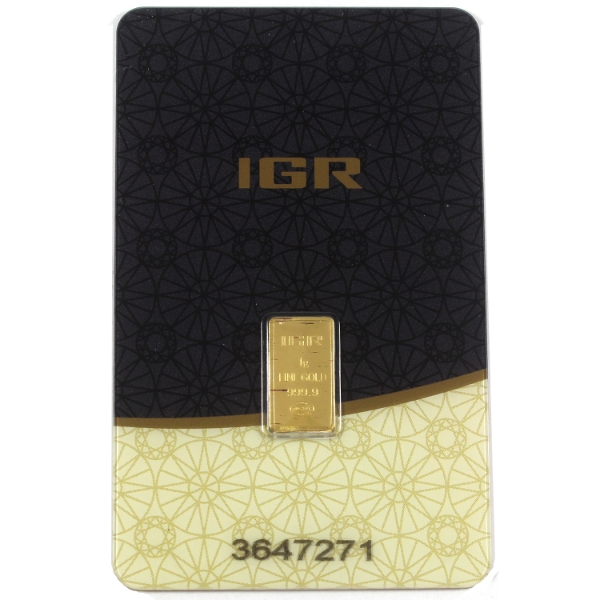 1g IGR .9999 Fine Gold Bar (Tax Exempt)