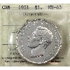 Image 1 : Silver $1 1951 SWL ICCS MS63