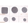 Image 1 : Hudson's Bay Company-Eastern Arctic ND (c. 1946) 5-cent to White Fox, Aluminum, Uniface. UNC. 6pcs.