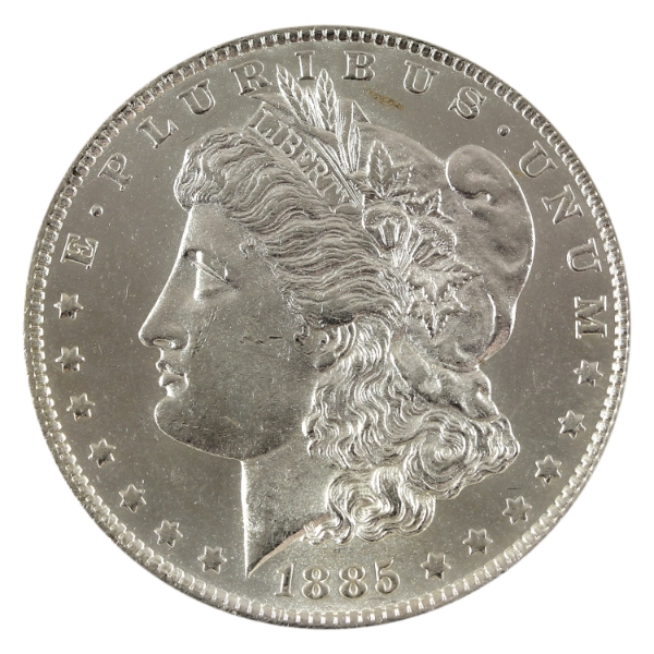 USA Silver 1885O Morgan Dollar Choice BU