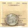 Image 1 : 25-cent 1943 ICCS MS64